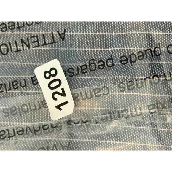 Entro Boho Dress Womens S Blue Stripe Embroidered Floral Ruffle Cotton Cottage - Picture 12 of 12